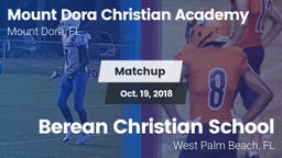 Matchup: Mount Dora Christian vs. Berean Christian School 2018