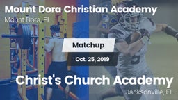 Matchup: Mount Dora Christian vs. Christ's Church Academy 2019