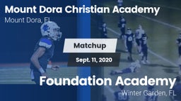 Matchup: Mount Dora Christian vs. Foundation Academy  2020