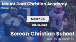 Matchup: Mount Dora Christian vs. Berean Christian School 2020