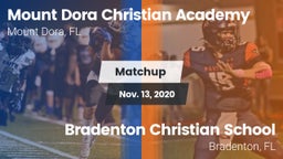 Matchup: Mount Dora Christian vs. Bradenton Christian School 2020