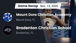 Recap: Mount Dora Christian Academy vs. Bradenton Christian School 2020