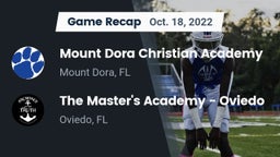Recap: Mount Dora Christian Academy vs. The Master's Academy - Oviedo 2022