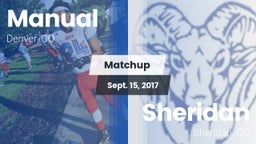 Matchup: Manual  vs. Sheridan  2017