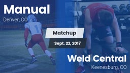 Matchup: Manual  vs. Weld Central  2017