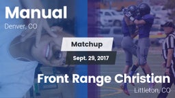 Matchup: Manual  vs. Front Range Christian  2017