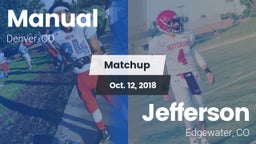 Matchup: Manual  vs. Jefferson  2018