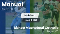 Matchup: Manual  vs. Bishop Machebeuf Catholic  2019