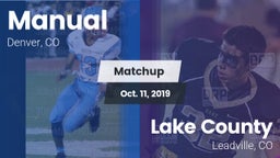 Matchup: Manual  vs. Lake County  2019
