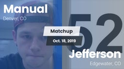 Matchup: Manual  vs. Jefferson  2019
