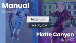 Matchup: Manual  vs. Platte Canyon  2020