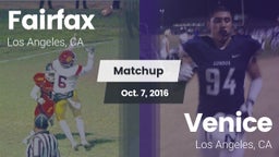 Matchup: Fairfax vs. Venice  2016
