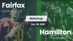 Matchup: Fairfax vs. Hamilton  2016