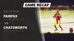 Recap: Fairfax vs. Chatsworth  2016