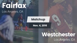 Matchup: Fairfax vs. Westchester  2016