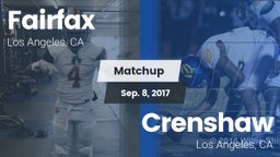 Matchup: Fairfax vs. Crenshaw  2017