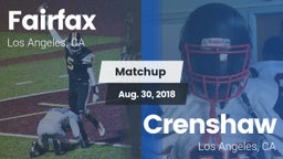 Matchup: Fairfax vs. Crenshaw  2018