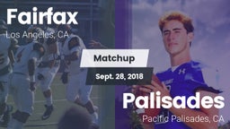 Matchup: Fairfax vs. Palisades  2018
