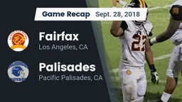 Recap: Fairfax vs. Palisades  2018