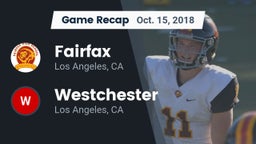 Recap: Fairfax vs. Westchester  2018