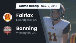 Recap: Fairfax vs. Banning  2018