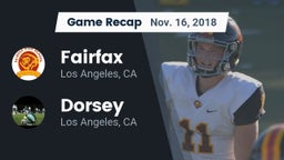 Recap: Fairfax vs. Dorsey  2018