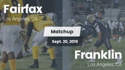 Matchup: Fairfax vs. Franklin  2019