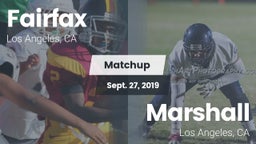 Matchup: Fairfax vs. Marshall  2019