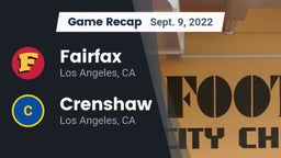 Recap: Fairfax vs. Crenshaw  2022