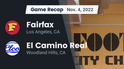 Recap: Fairfax vs. El Camino Real  2022