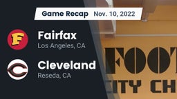 Recap: Fairfax vs. Cleveland  2022