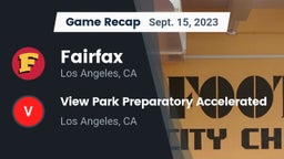 Recap: Fairfax vs. View Park Preparatory Accelerated  2023