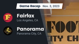 Recap: Fairfax vs. Panorama  2023