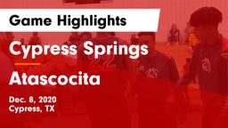 Cypress Springs  vs Atascocita  Game Highlights - Dec. 8, 2020