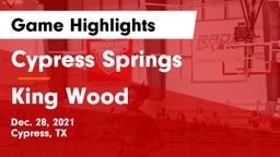 Cypress Springs  vs King Wood Game Highlights - Dec. 28, 2021