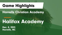 Harrells Christian Academy  vs Halifax Academy  Game Highlights - Dec. 8, 2023