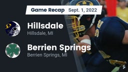 Recap: Hillsdale  vs. Berrien Springs  2022