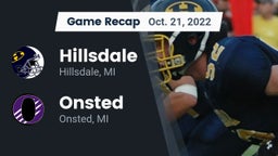 Recap: Hillsdale  vs. Onsted  2022