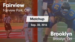 Matchup: Fairview  vs. Brooklyn  2016