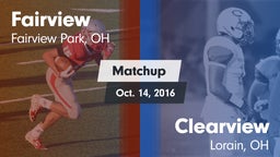 Matchup: Fairview  vs. Clearview  2016