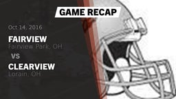 Recap: Fairview  vs. Clearview  2016