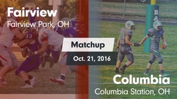 Matchup: Fairview  vs. Columbia  2016