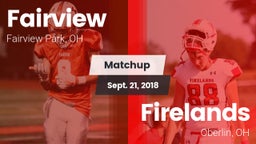 Matchup: Fairview  vs. Firelands  2018