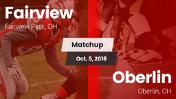 Matchup: Fairview  vs. Oberlin  2018