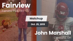 Matchup: Fairview  vs. John Marshall  2019