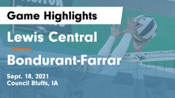 Lewis Central  vs Bondurant-Farrar  Game Highlights - Sept. 18, 2021