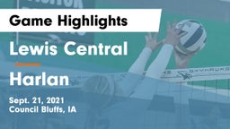 Lewis Central  vs Harlan  Game Highlights - Sept. 21, 2021