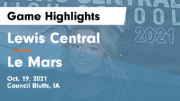 Lewis Central  vs Le Mars  Game Highlights - Oct. 19, 2021