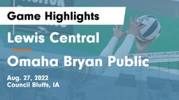 Lewis Central  vs Omaha Bryan Public  Game Highlights - Aug. 27, 2022