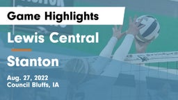 Lewis Central  vs Stanton  Game Highlights - Aug. 27, 2022